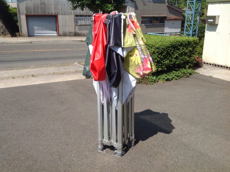 ５７mmφ６角アルミパイプの柱